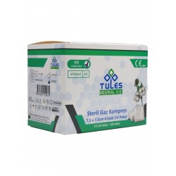 Tules Steril Nonwoven Gaz Kompres 100'lü Yeşil Kutu