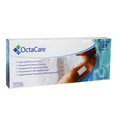 Octacare Steril Şeffaf Yara Örtüsü 9cm X 25cm