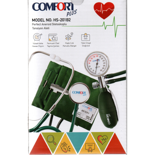 Comfort Plus DM-102 Palm Tipi Perfect Aneroid Stetoskoplu Tansiyon Aleti